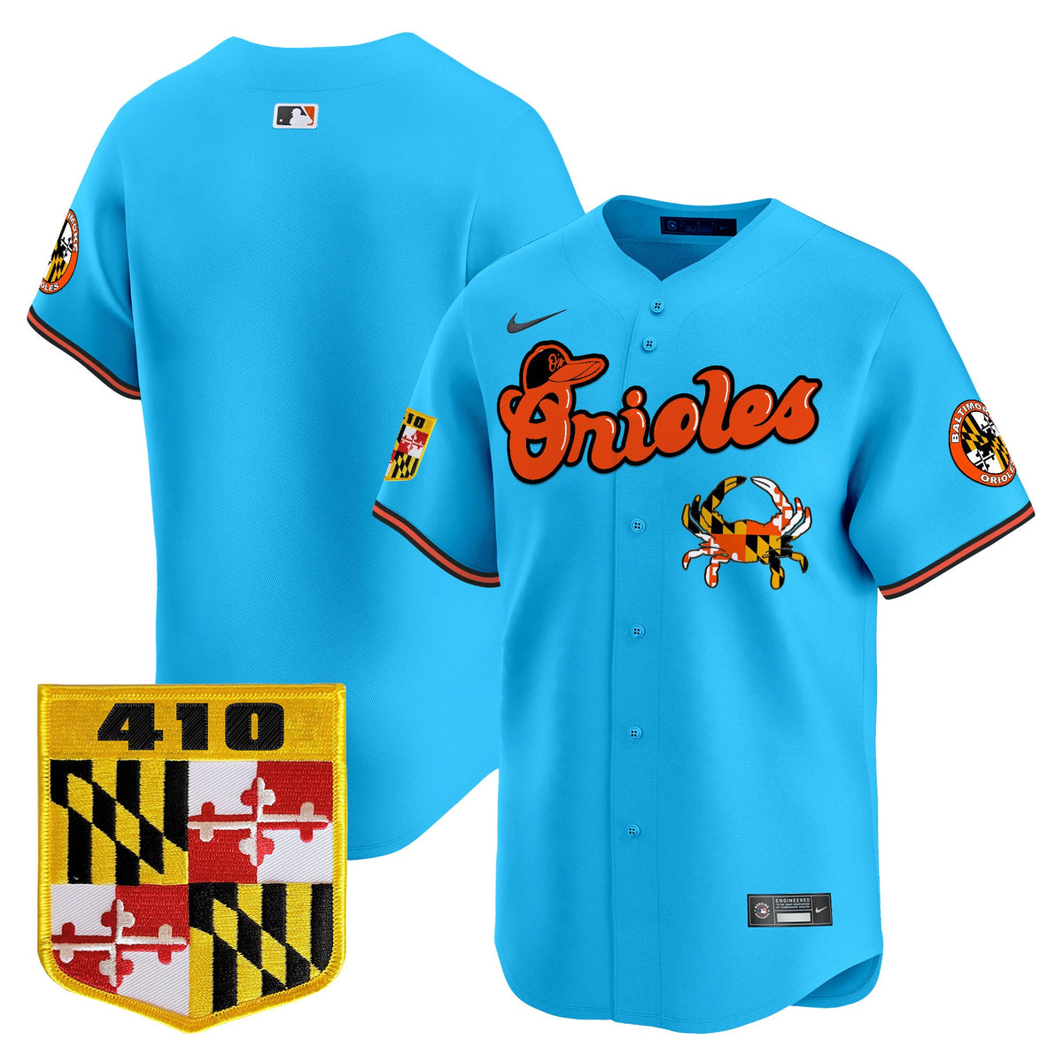 BAL 410 & Chesapeake Crab Patch Vapor Premier Limited Jersey - Stitched