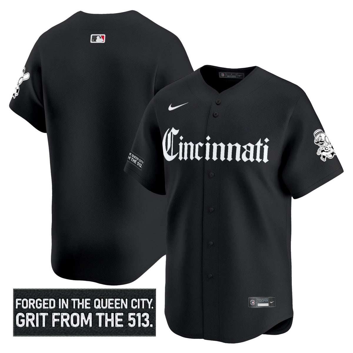 CIN 'Gothic Queen City Edition' Vapor Premier Limited Men Jersey - All Stitched