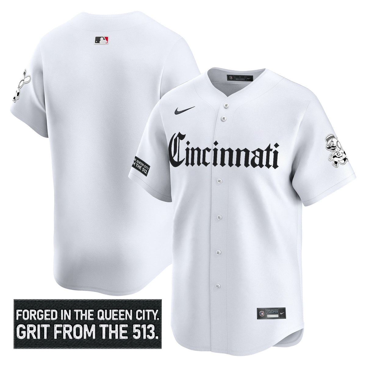 CIN 'Gothic Queen City Edition' Vapor Premier Limited Jersey - All Stitched