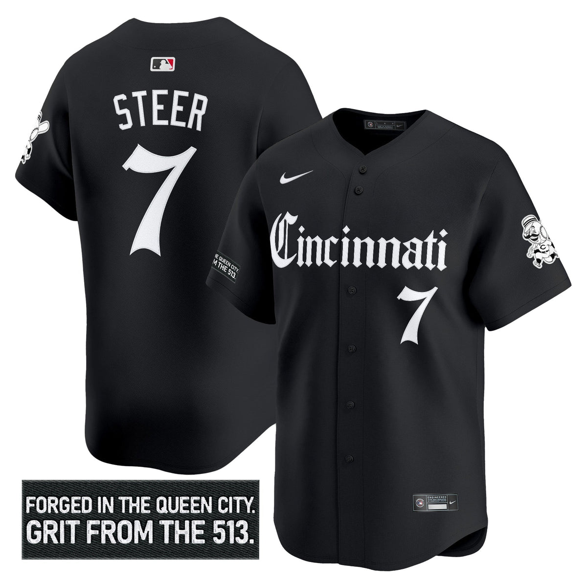 CIN 'Gothic Queen City Edition' Vapor Premier Limited Men Jersey - All Stitched