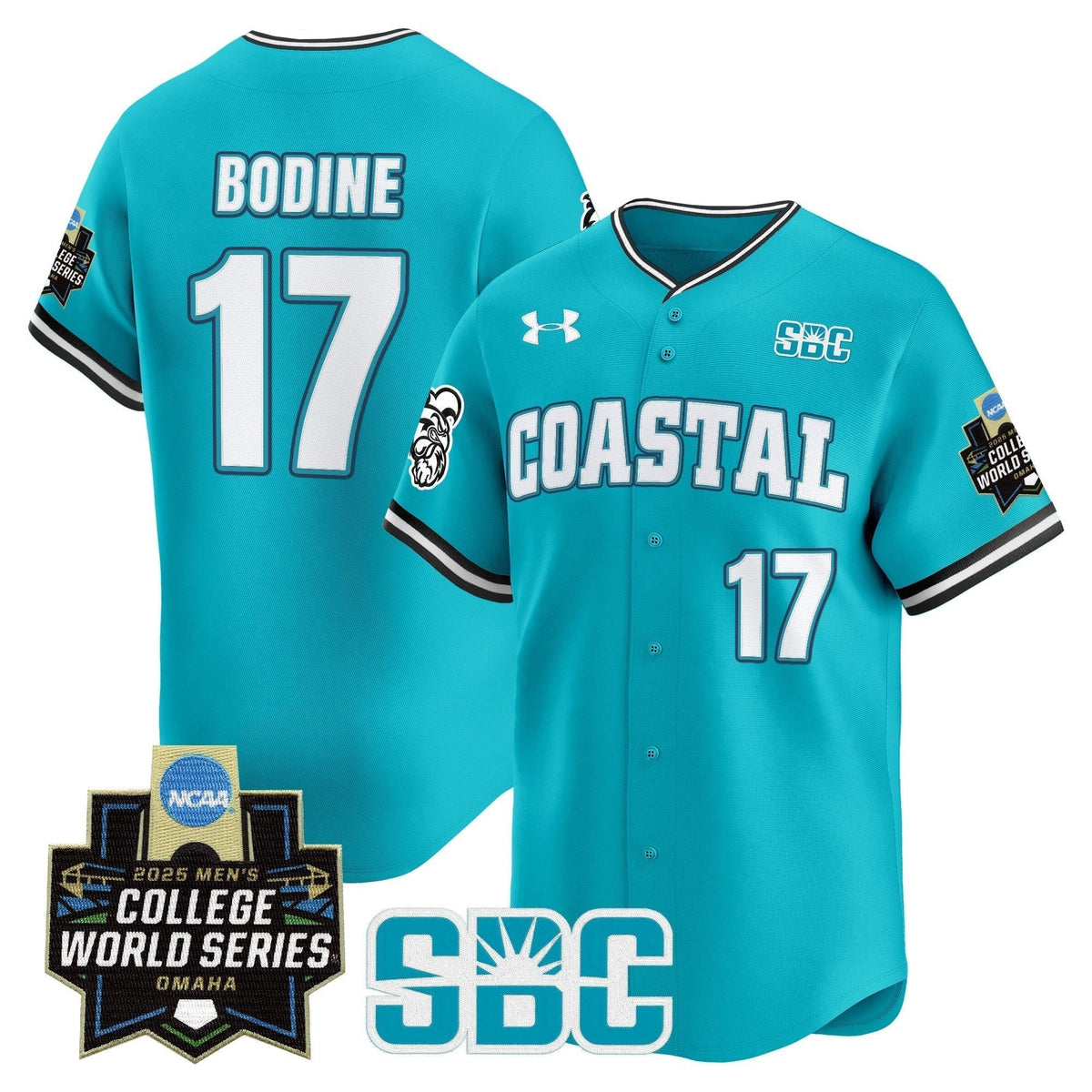 Coastal Carolina Chanticleers 2025 World Series Vapor Premier Limited Jersey - Stitched