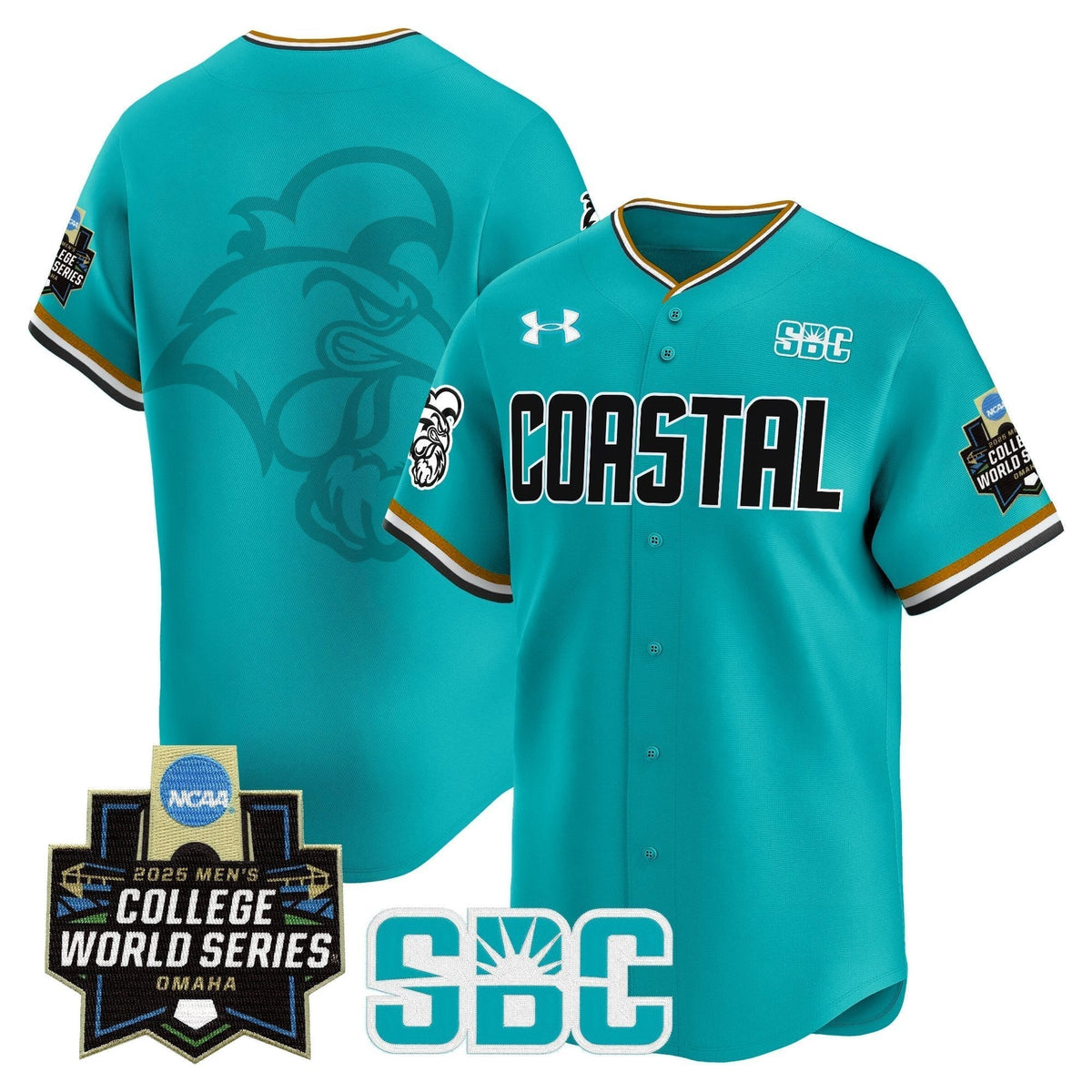 Coastal Carolina Chanticleers 2025 World Series Vapor Premier Limited Jersey - Stitched