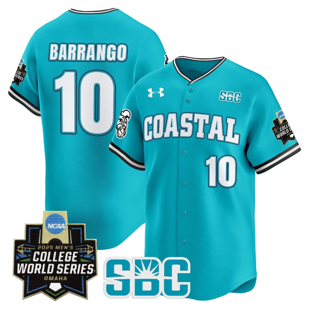 Coastal Carolina Chanticleers 2025 World Series Vapor Premier Limited Jersey - Stitched