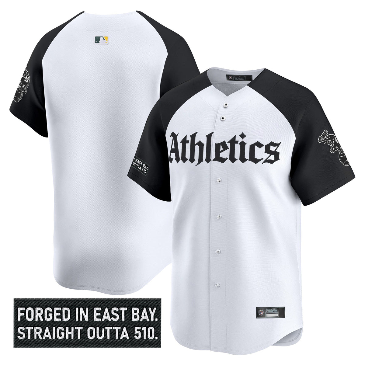 Athletics 'Gothic East Bay Edition' Vapor Premier Limited Jersey - Stitched