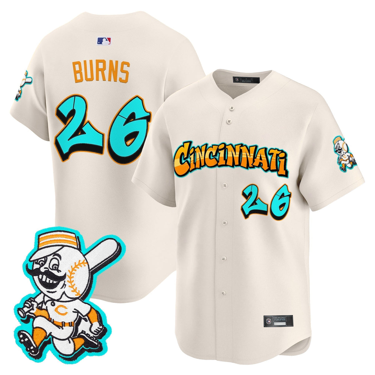 CIN 'Graffiti Queen City Edition' Vapor Premier Limited Jersey - Stitched