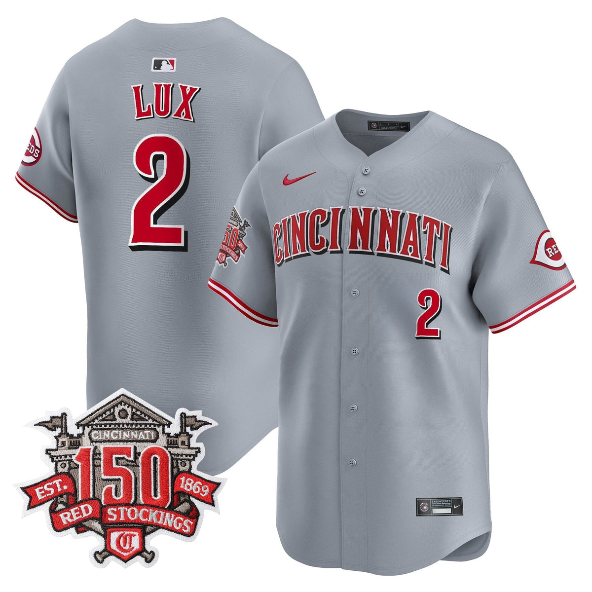 CIN 150th Anniversary Patch Vapor Premier Limited Jersey - All Stitched