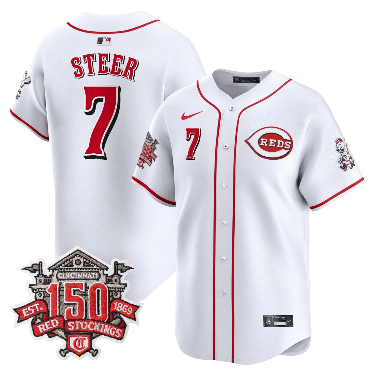 CIN 150th Anniversary Patch Vapor Premier Limited Men Jersey - All Stitched