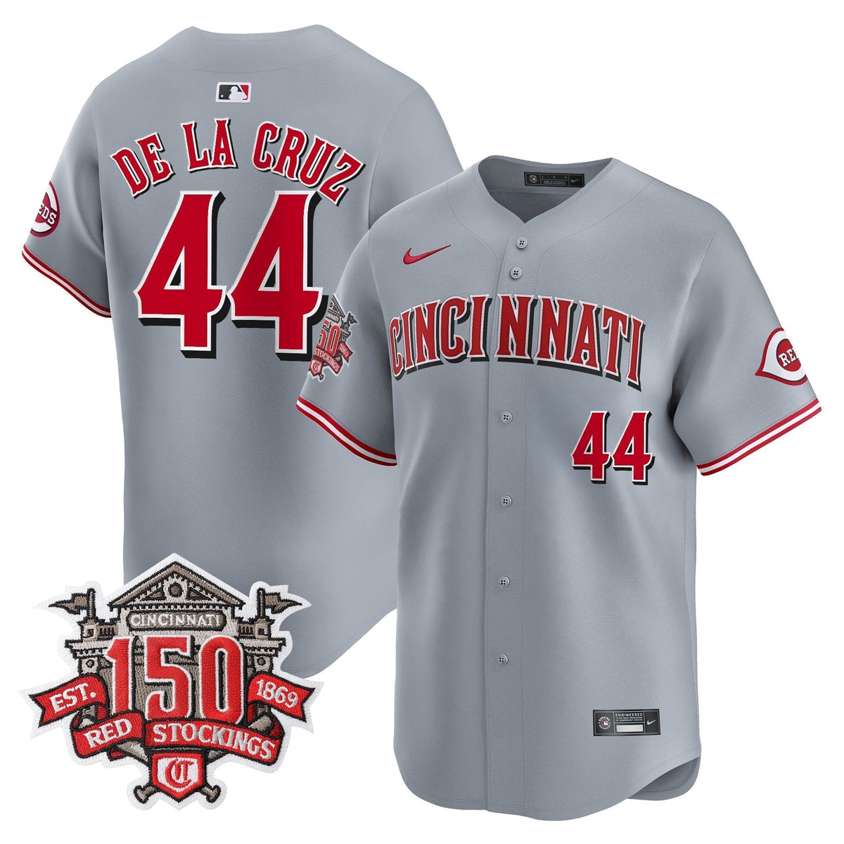 CIN 150th Anniversary Patch Vapor Premier Limited Jersey - All Stitched