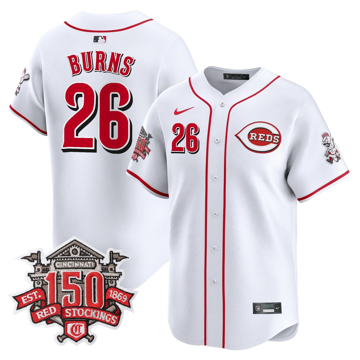 CIN 150th Anniversary Patch Vapor Premier Limited Men Jersey - All Stitched