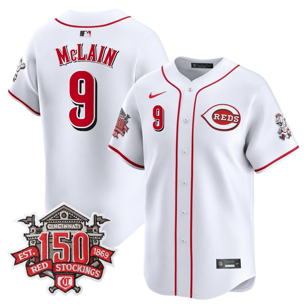 CIN 150th Anniversary Patch Vapor Premier Limited Men Jersey - All Stitched