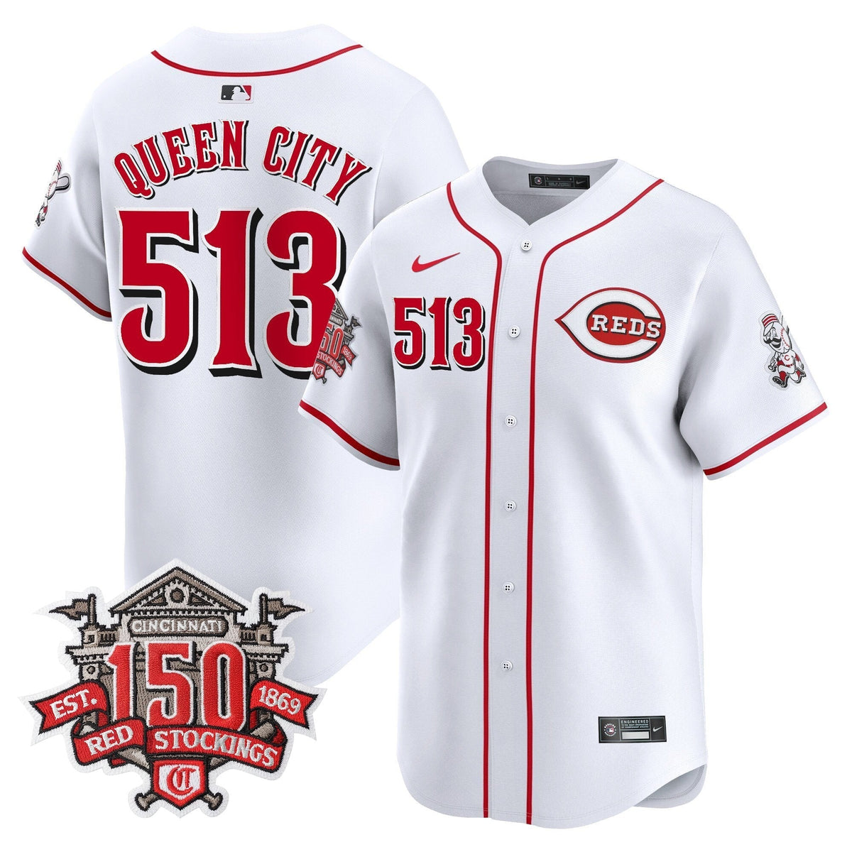 CIN 150th Anniversary Patch Vapor Premier Limited Men Jersey - All Stitched