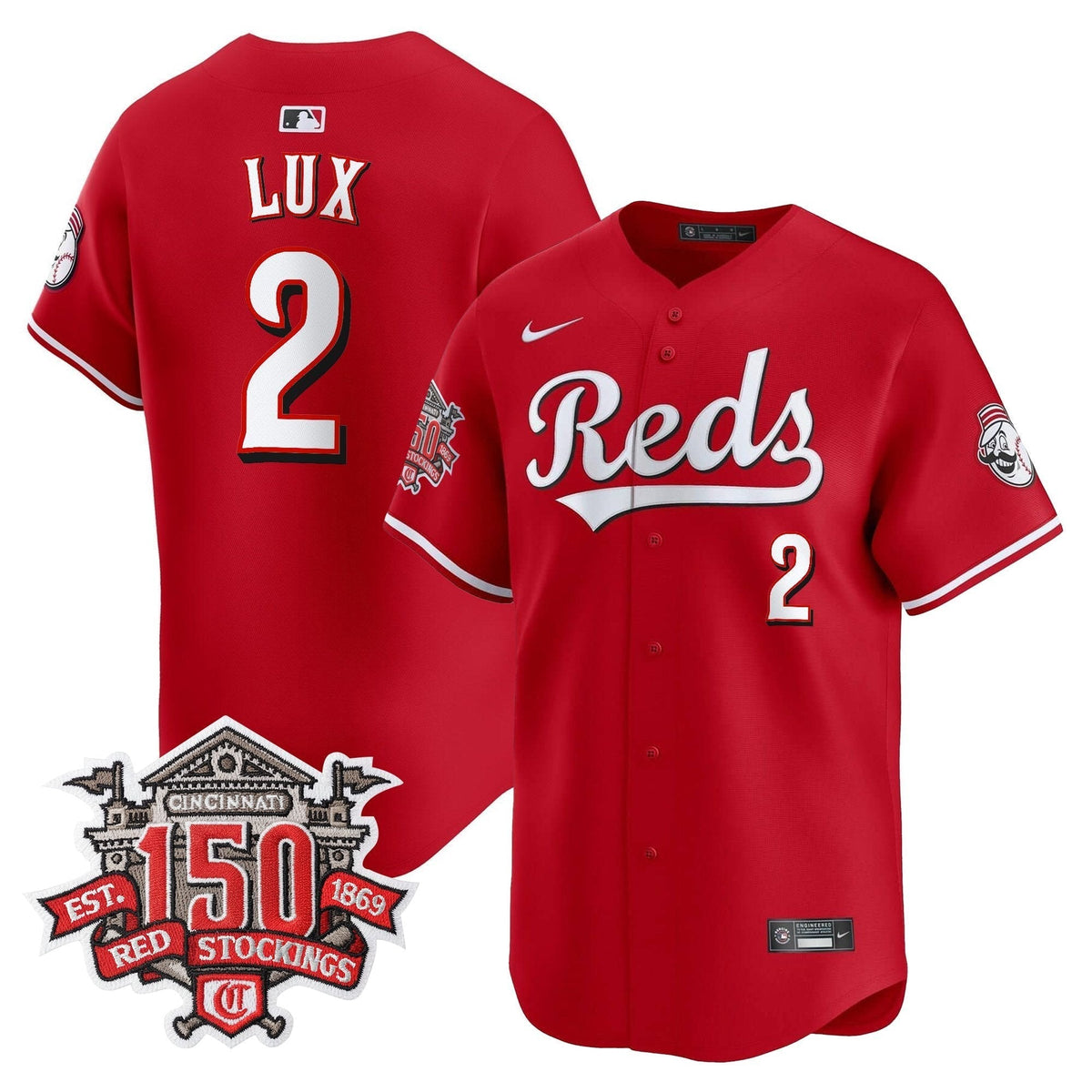 CIN 150th Anniversary Patch Vapor Premier Limited Jersey - Stitched