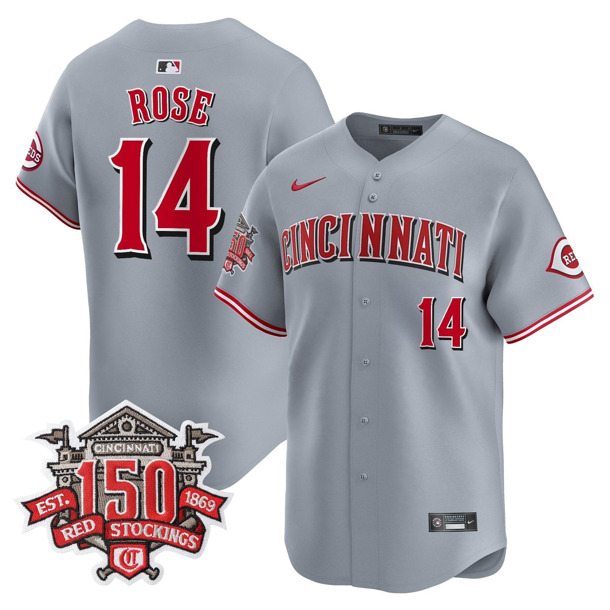 CIN 150th Anniversary Patch Vapor Premier Limited Jersey - All Stitched