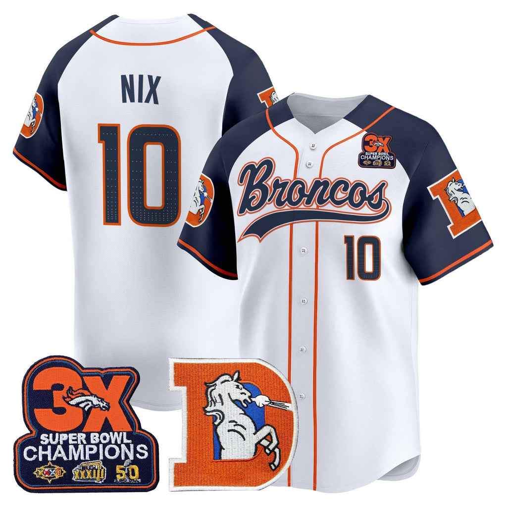DEN Throwback Vapor Baseball Jersey - All Stitched