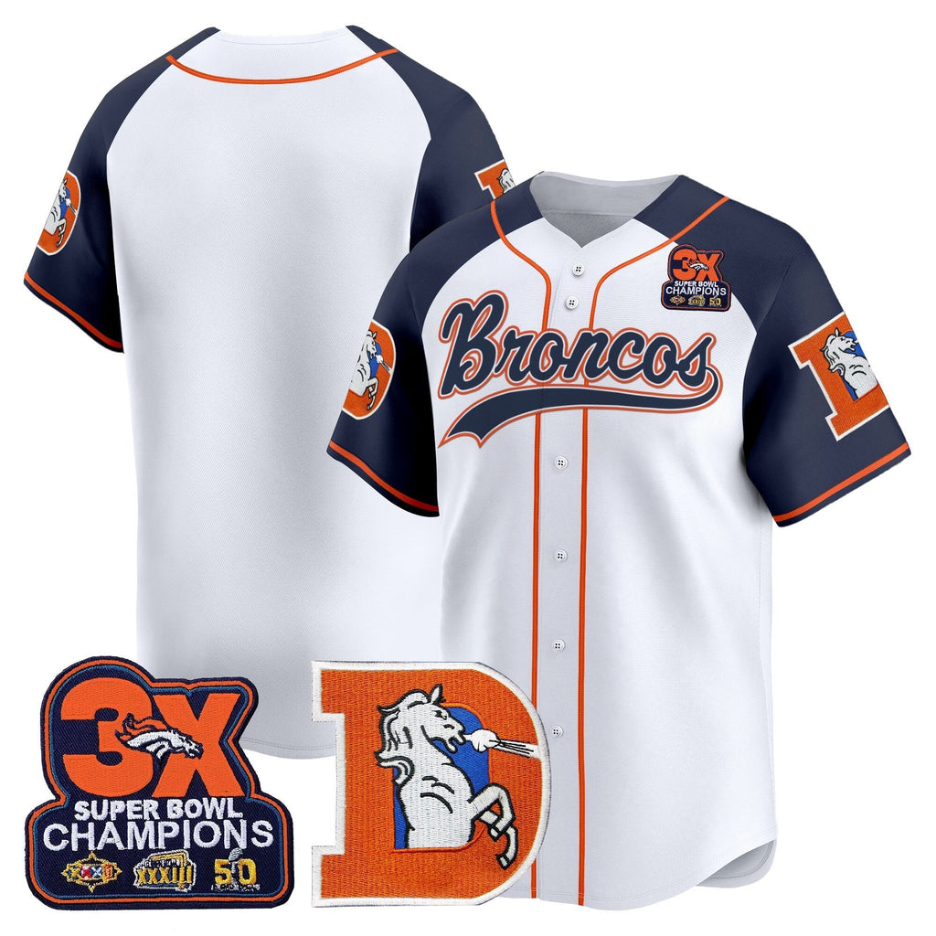 DEN Throwback Vapor Baseball Jersey - All Stitched