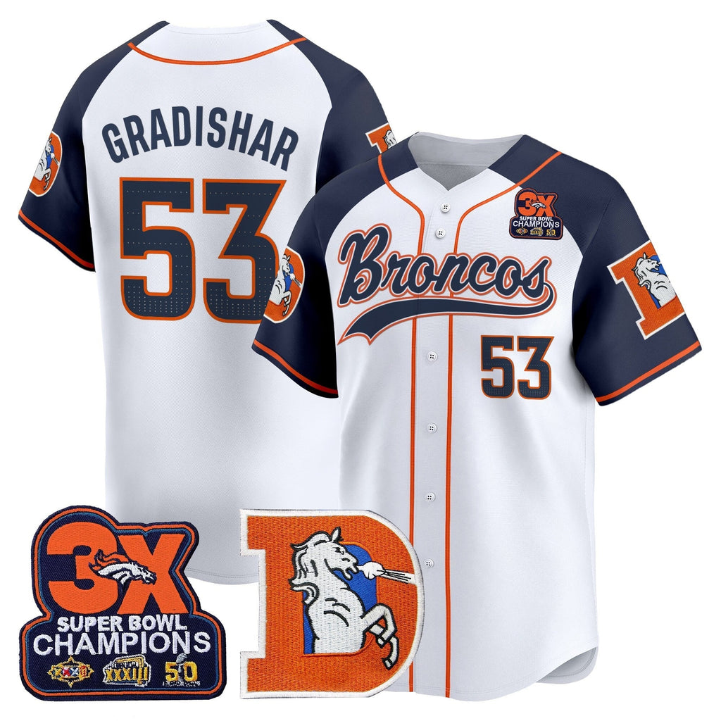 DEN Throwback Vapor Baseball Jersey - All Stitched