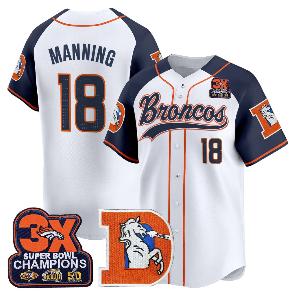 DEN Throwback Vapor Baseball Jersey - All Stitched