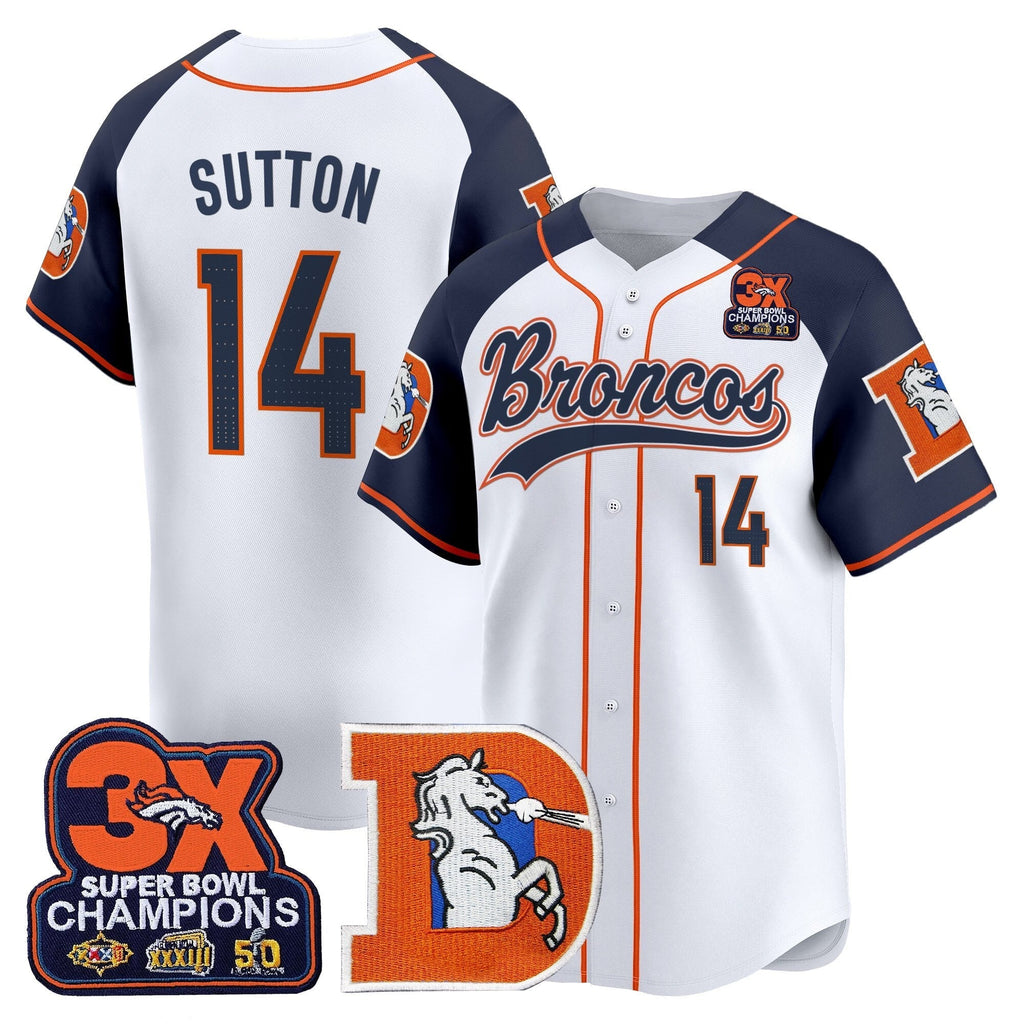 DEN Throwback Vapor Baseball Jersey - All Stitched