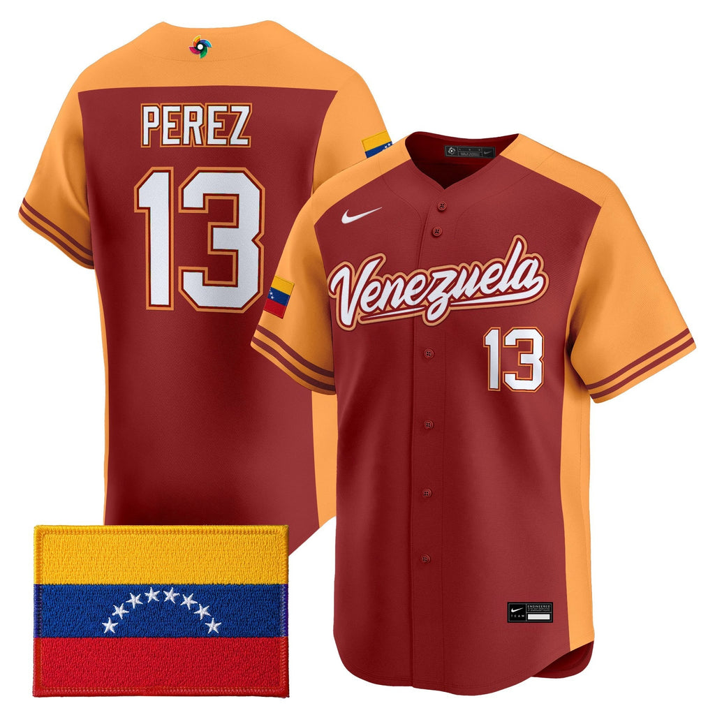 Team Venezuela World Baseball Classic Vapor Premier Jersey - 2026 Roster - Stitched