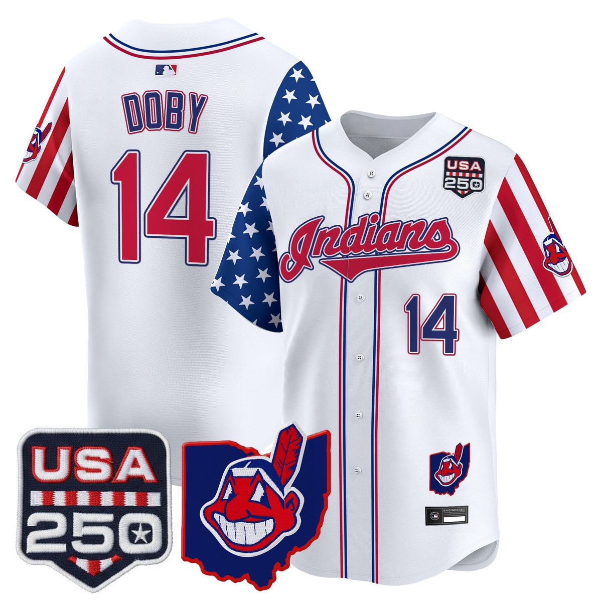 Cleveland Indians "America250 Edition" Vapor Premier Limited Jersey - All Stitched