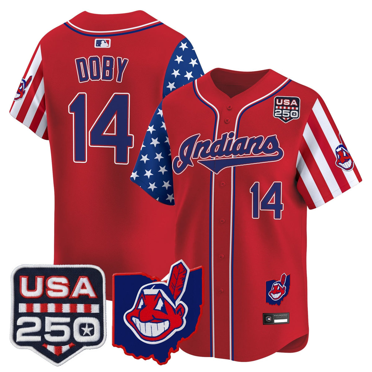 Cleveland Indians "America250 Edition" Vapor Premier Limited Jersey - All Stitched