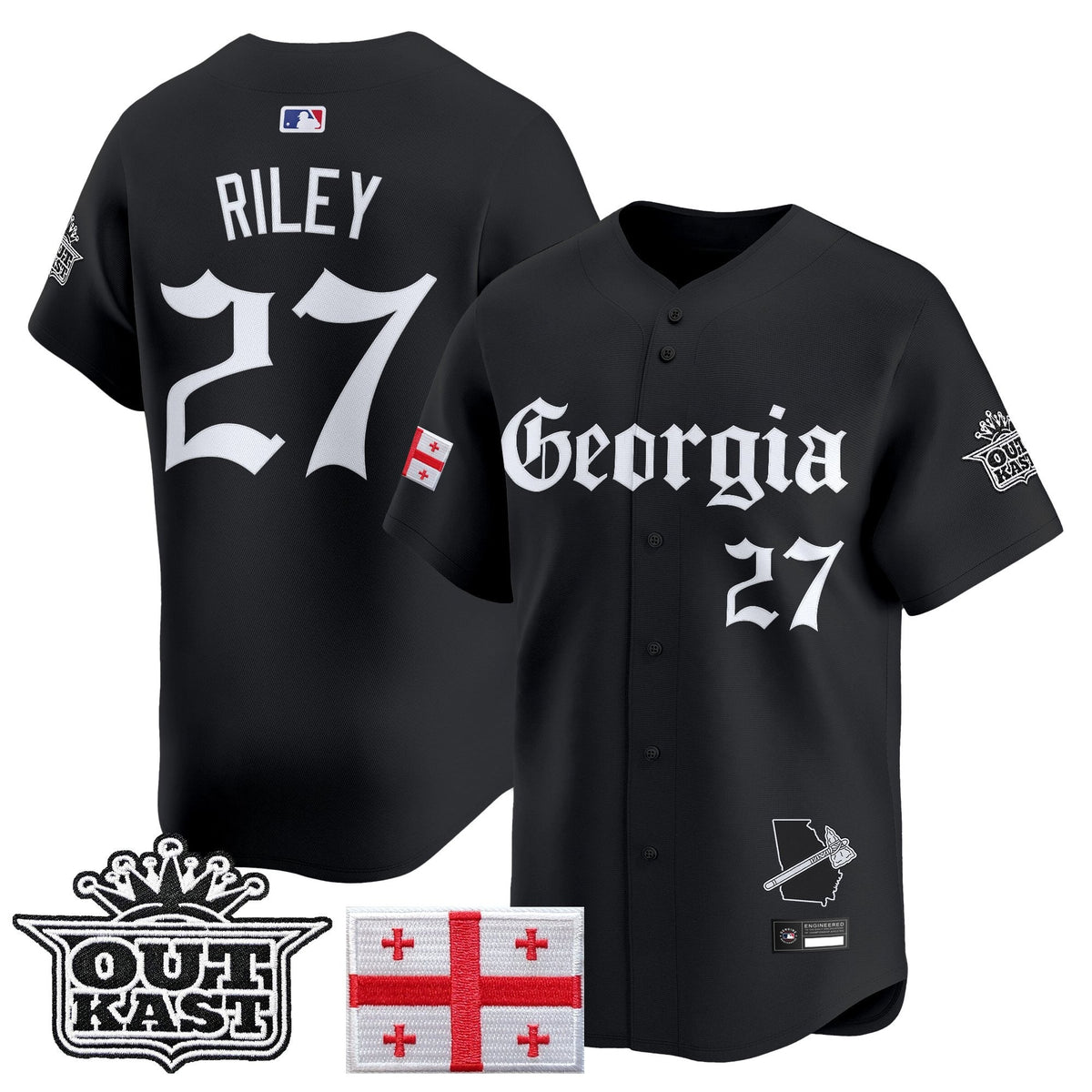 ATL 'Georgia x Outkast Gothic Edition' Vapor Premier Limited Jersey - All Stitched