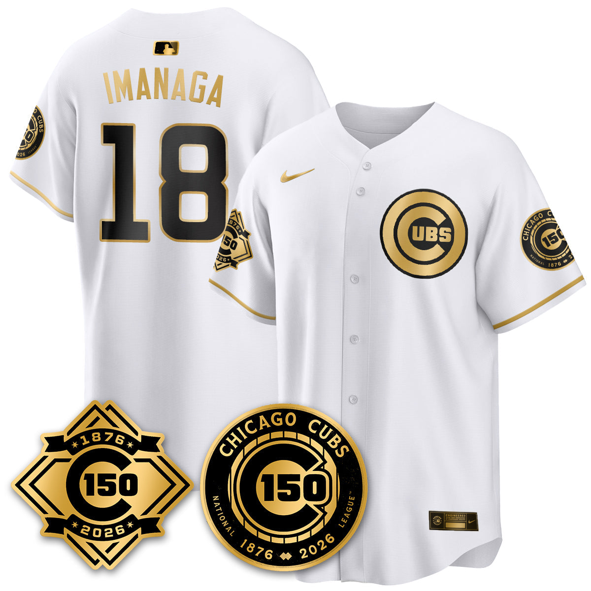 CHC Vapor Limited Gold Men Jersey - 150th Anniversary - All Stitched
