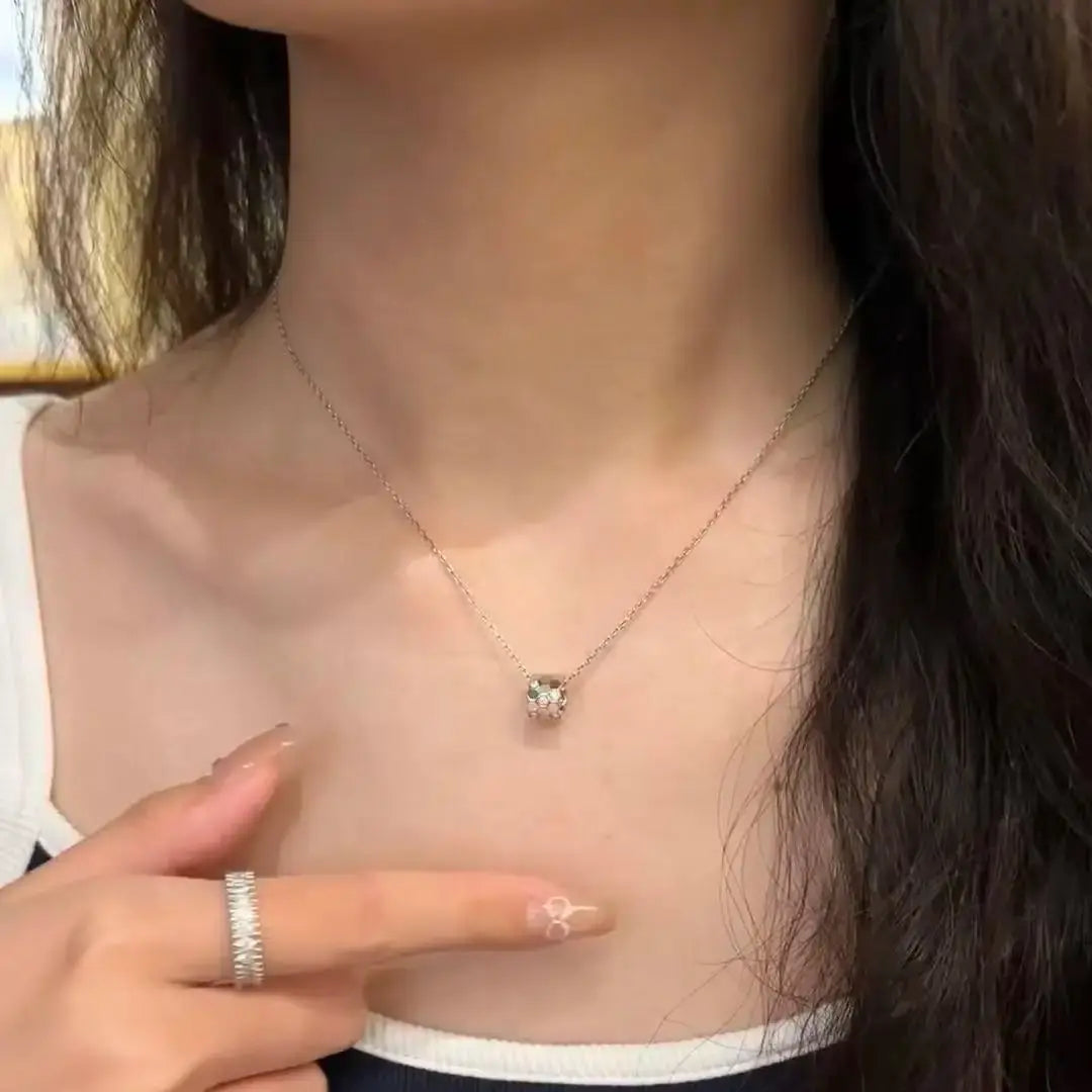 Exquisite Elegant Sweet 925 Women's A necklace suitable for daily or formal wear Fashion Valentine's Day Banquet Birthday Gift