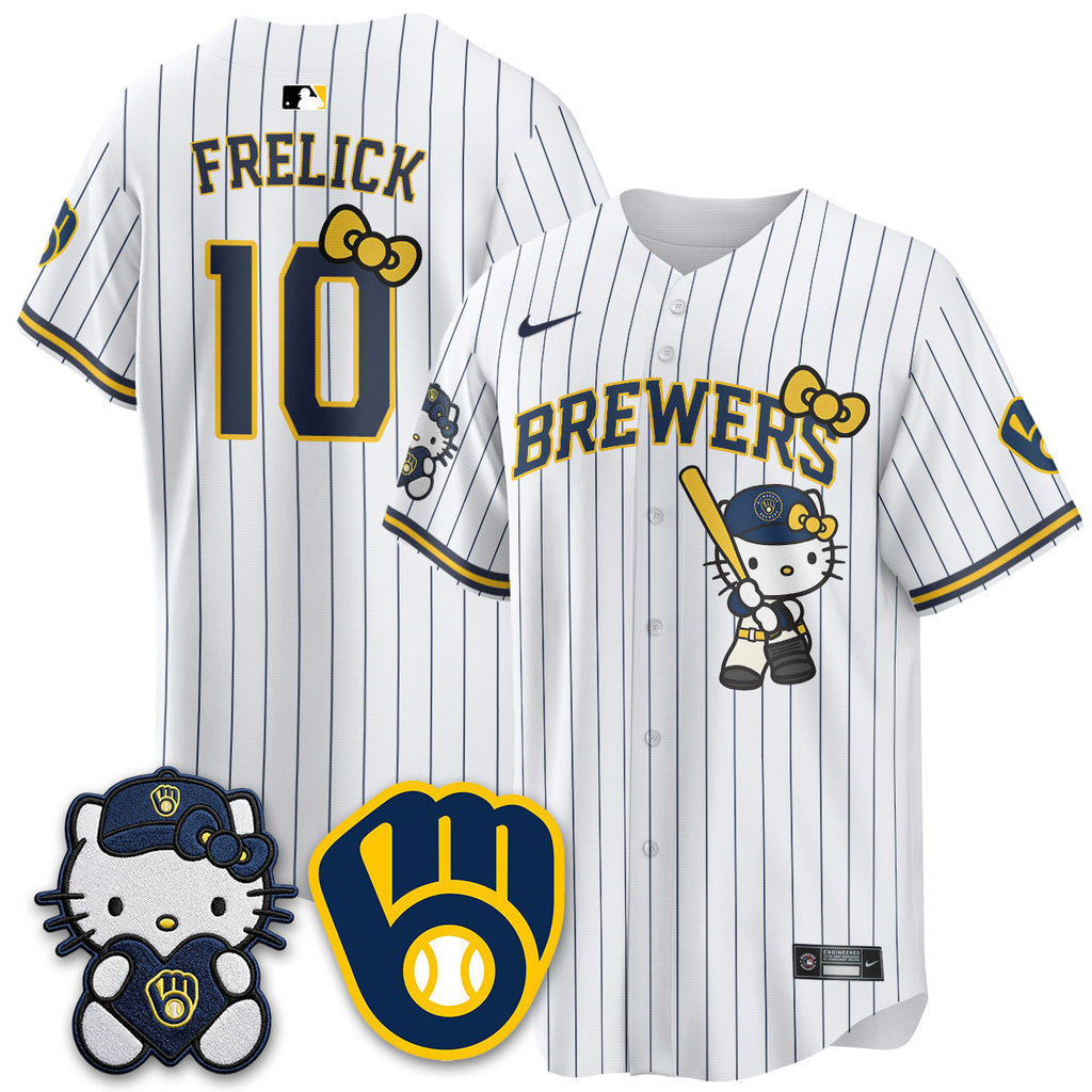 Milwaukee Brewers Meow KT Night Vapor Limited Jersey - All Stitched