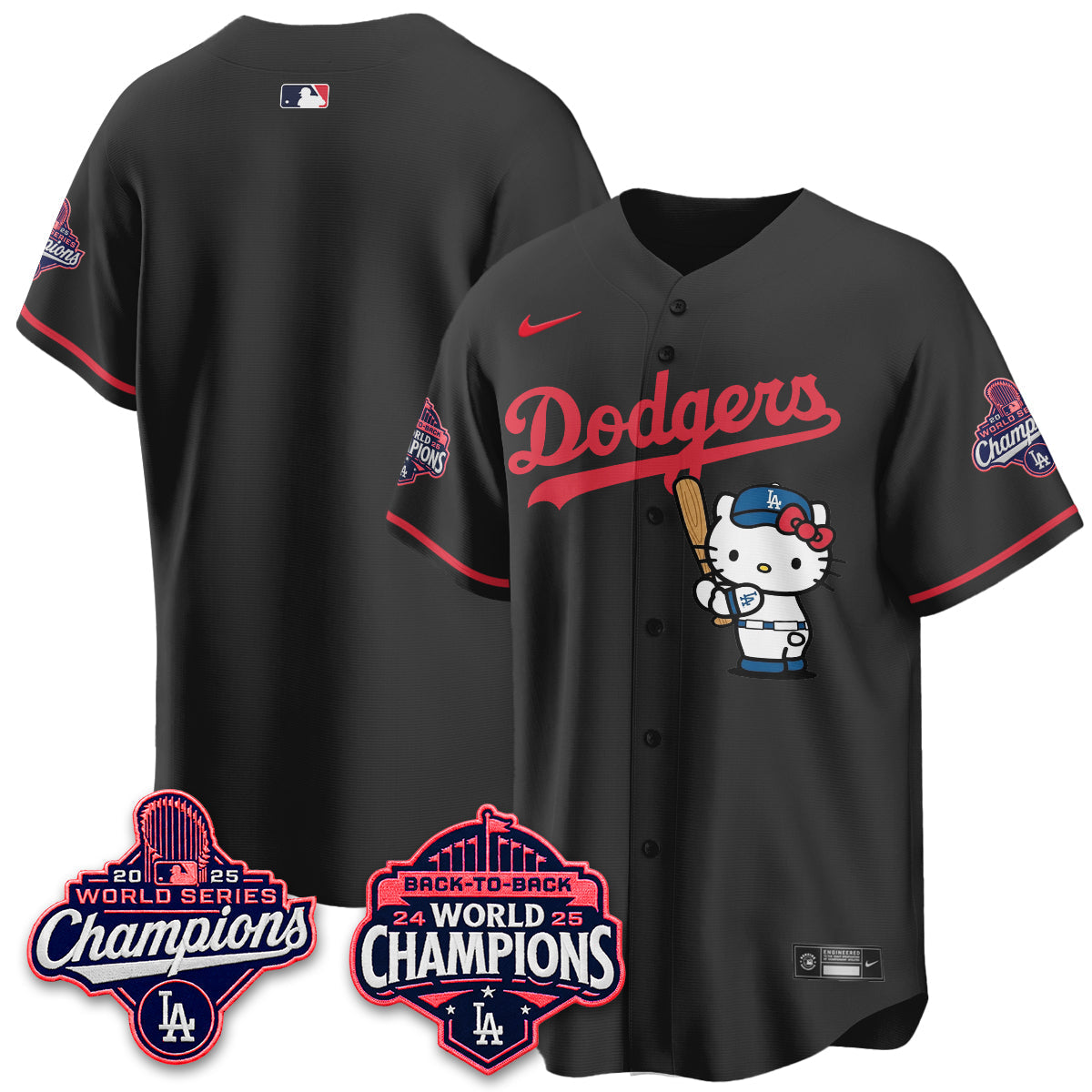 Los Angeles Dodgers x Hello Kitty Night 2026 Vapor Jersey - All Stitched