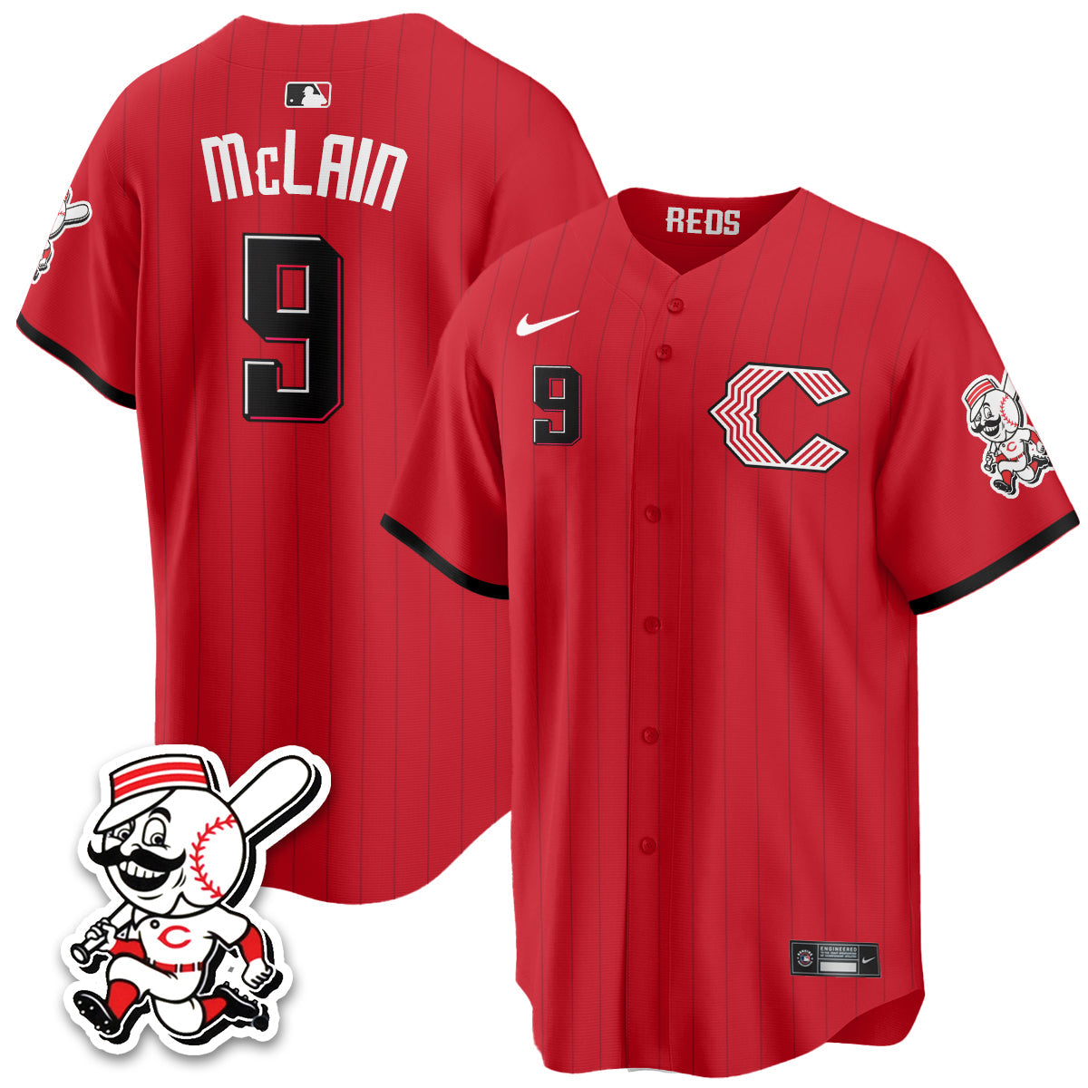Cincinnati Reds 2026 City Connect Limited Vapor Jersey - All Stitched