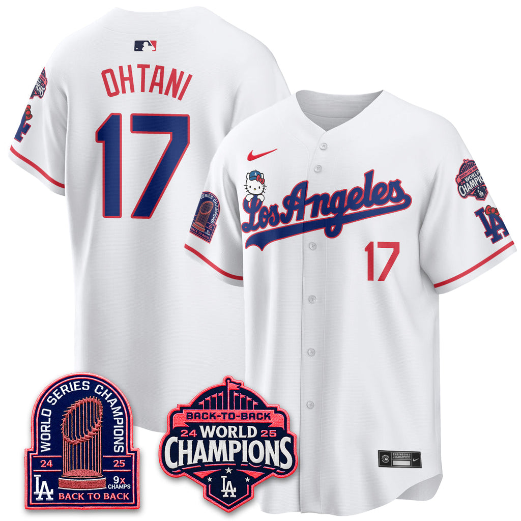 Los Angeles Dodgers x Hello Kitty Night 2026 Vapor Jersey - All Stitched - V2