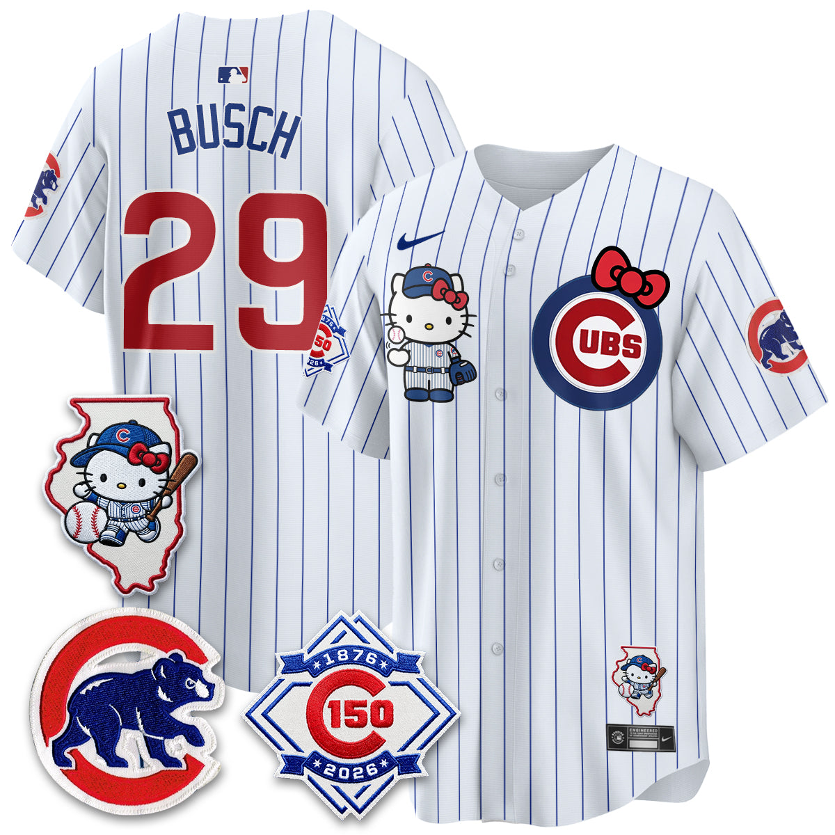 Chicago Cubs x Meow KT Vapor Premier Limited Jersey - All Stitched V2
