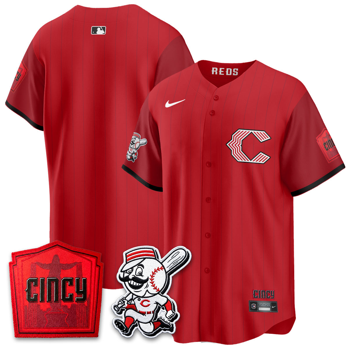 Cincinnati Reds 2026 City Connect Limited Premier Vapor Jersey - All Stitched