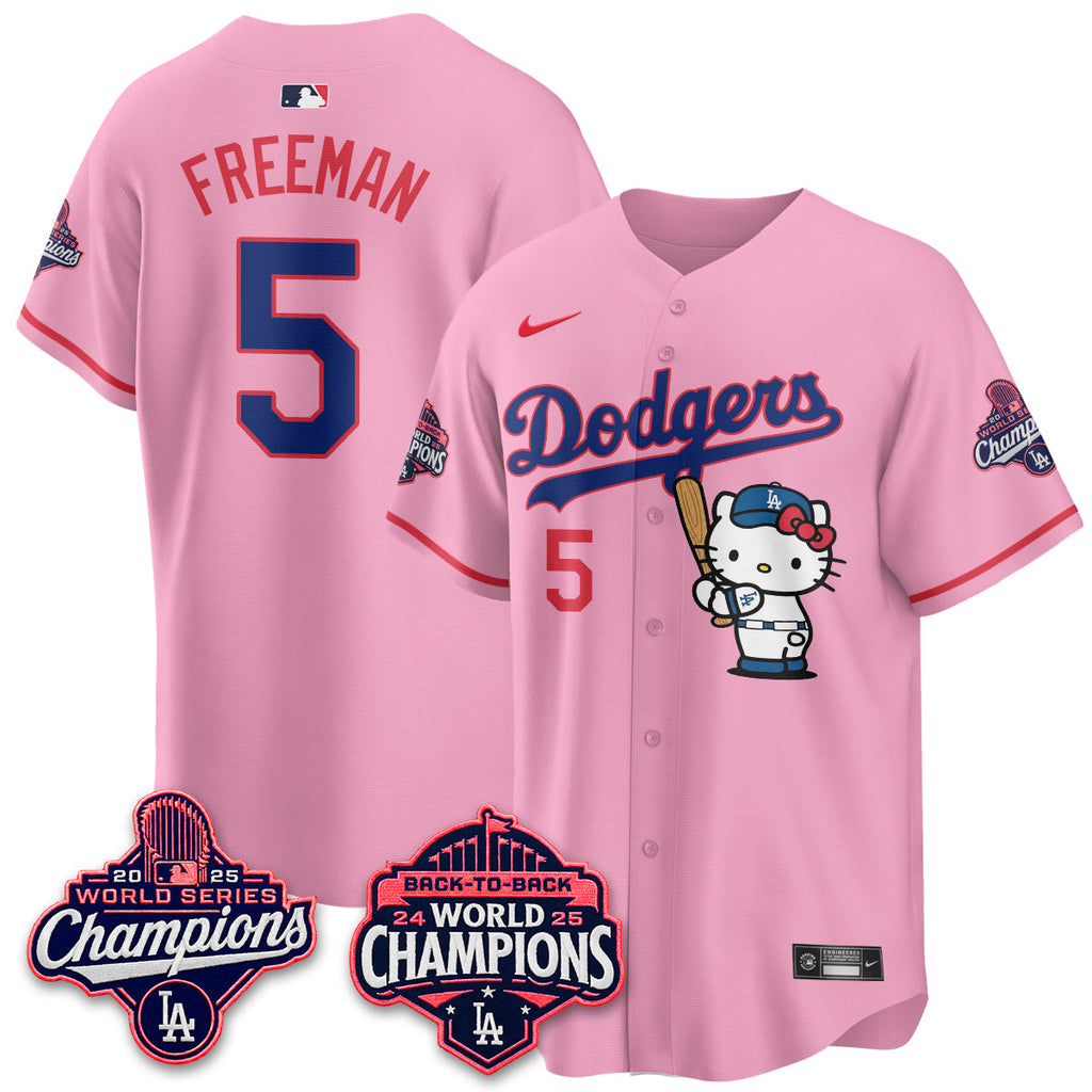 Los Angeles Dodgers x Hello Kitty Night 2026 Vapor Jersey - All Stitched