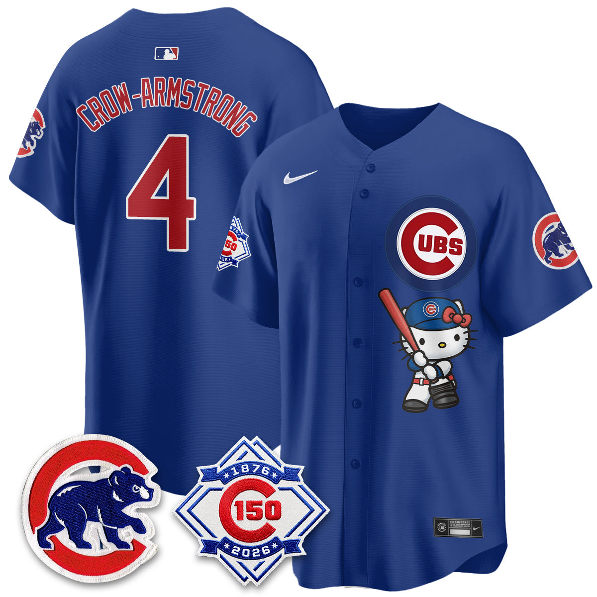 Chicago Cubs x Meow KT Vapor Premier Limited Jersey - All Stitched