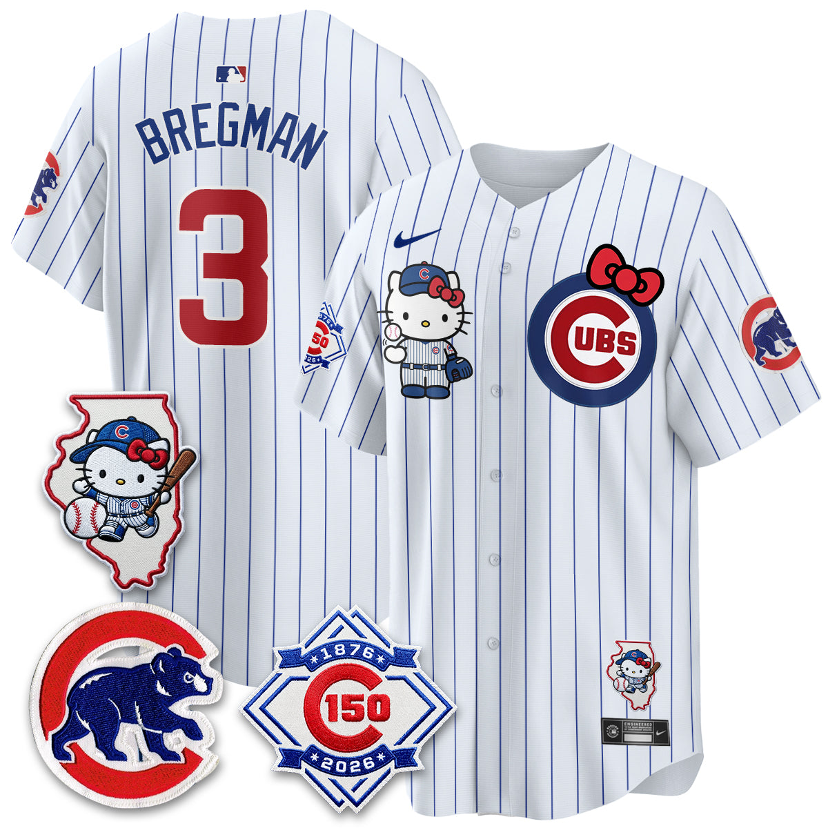 Chicago Cubs x Meow KT Vapor Premier Limited Jersey - All Stitched V2