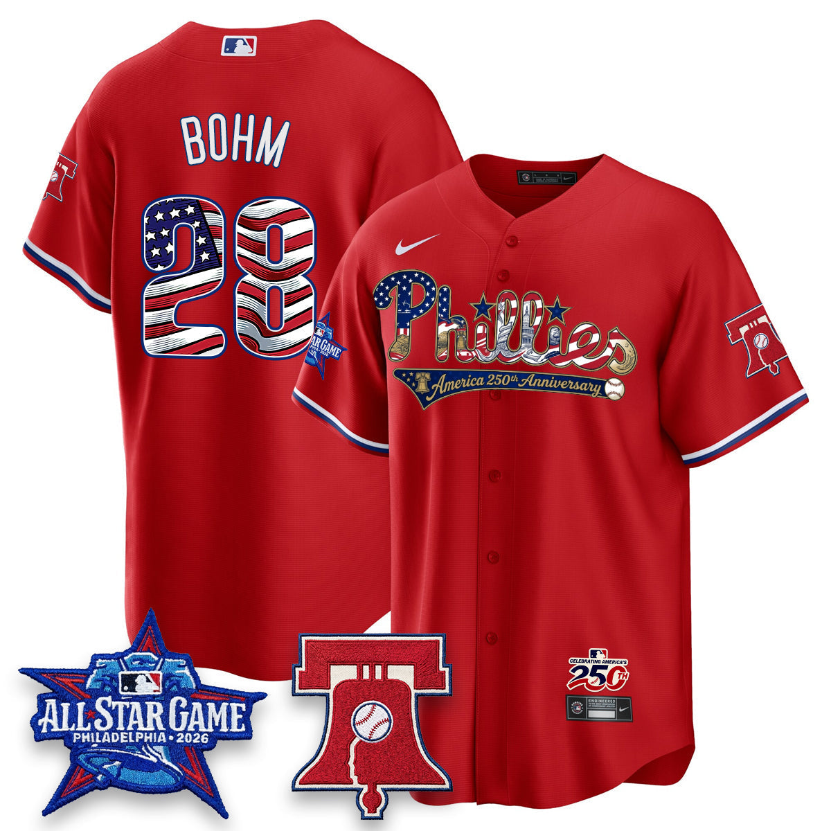 PHI 2026 Independence Day USA Vapor Limited Jersey - Stitched