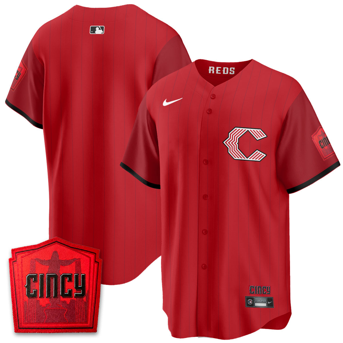Cincinnati Reds 2026 City Connect Limited Premier Vapor Jersey - All Stitched