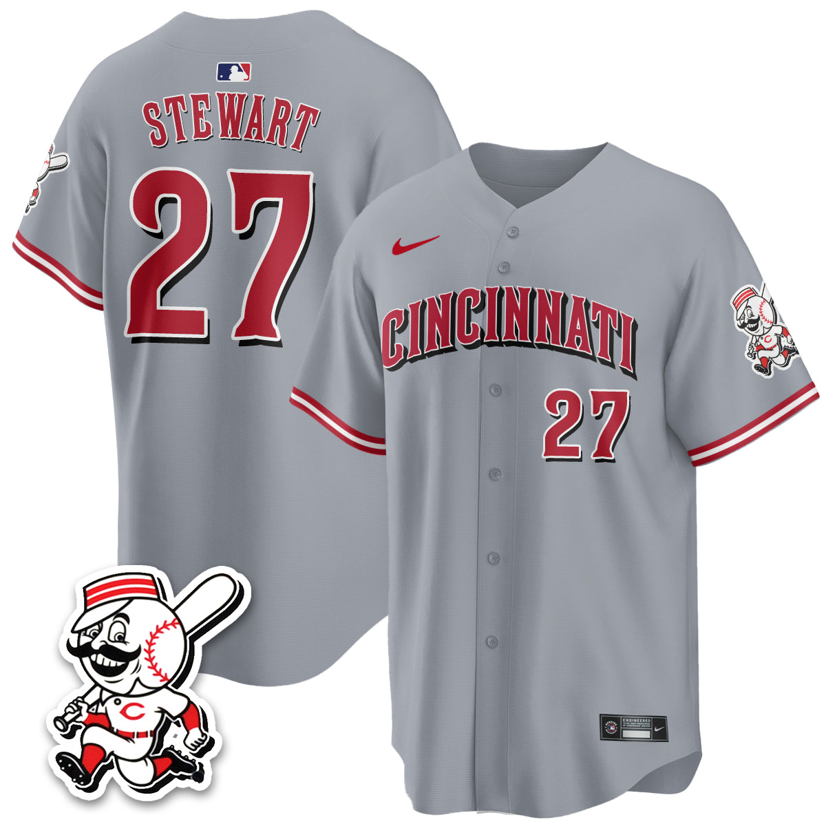 Cincinnati Reds 2026 City Connect Limited Vapor Jersey - All Stitched