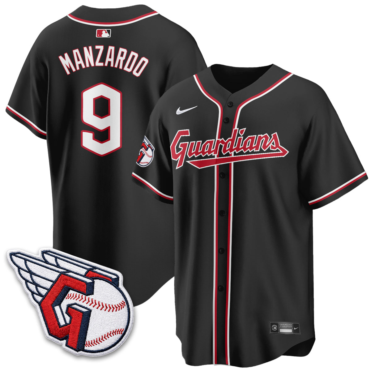 Cleveland Guardians 2026 Black Out Style Limited Vapor Jersey - All Stitched