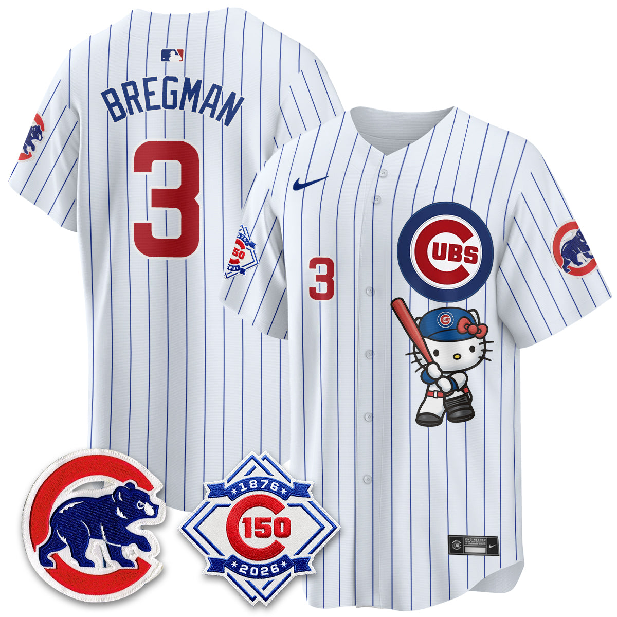 Chicago Cubs x Meow KT Vapor Premier Limited Jersey - All Stitched