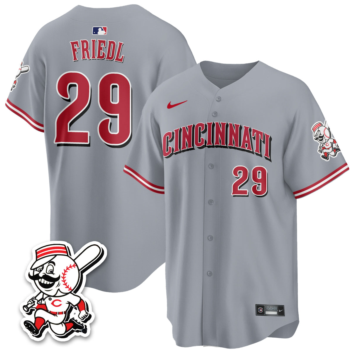 Cincinnati Reds 2026 City Connect Limited Vapor Jersey - All Stitched