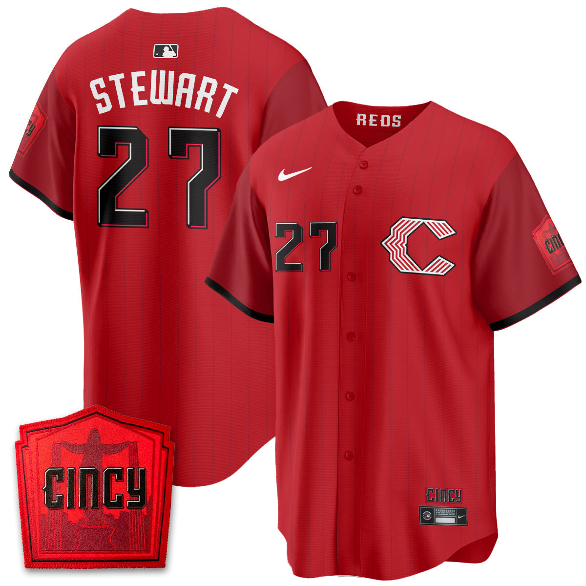 Cincinnati Reds 2026 City Connect Limited Premier Vapor Jersey - All Stitched