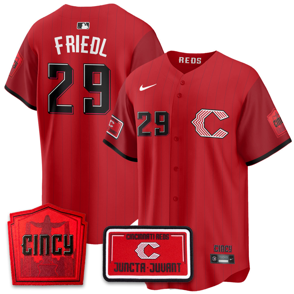 Cincinnati Reds 2026 City Connect Limited Premier Vapor Jersey - All Stitched