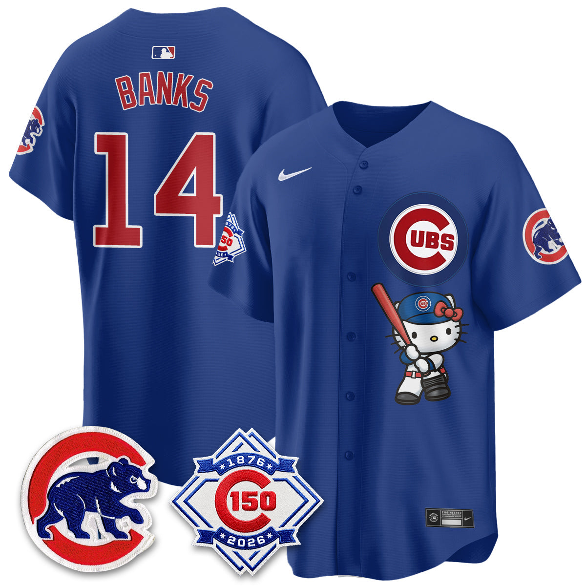 Chicago Cubs x Meow KT Vapor Premier Limited Jersey - All Stitched