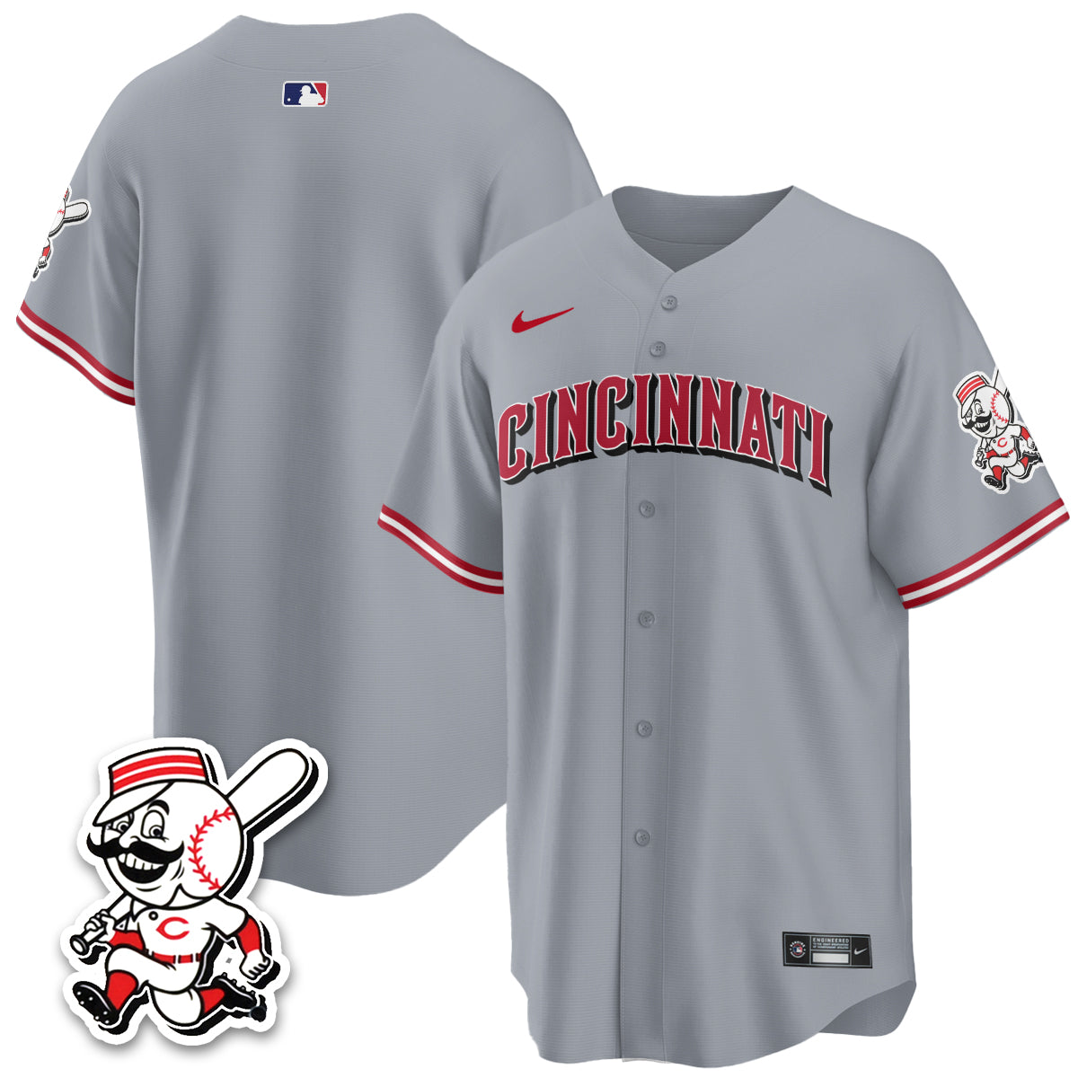 Cincinnati Reds 2026 City Connect Limited Vapor Jersey - All Stitched