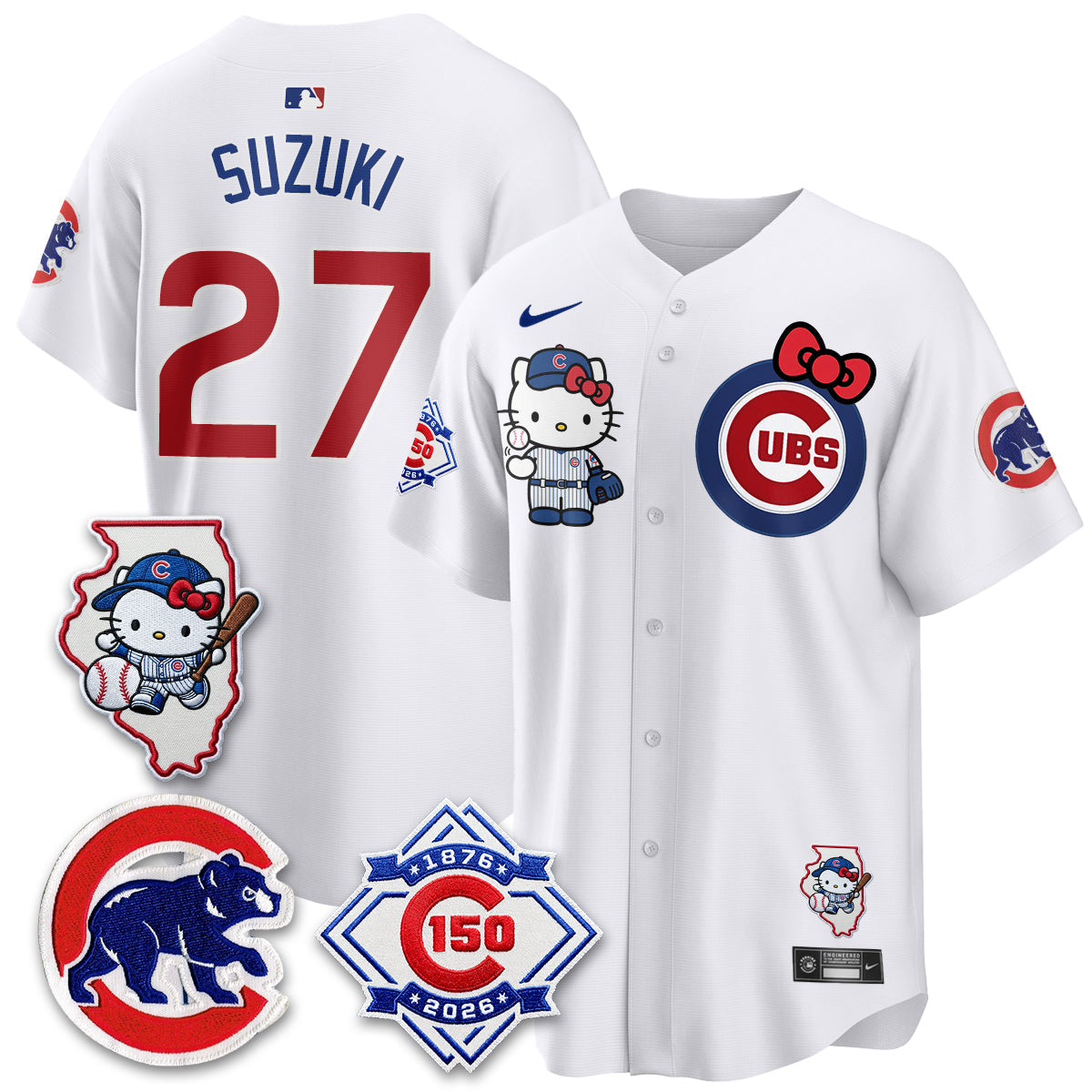 Chicago Cubs x Meow KT Vapor Premier Limited Jersey - All Stitched V2