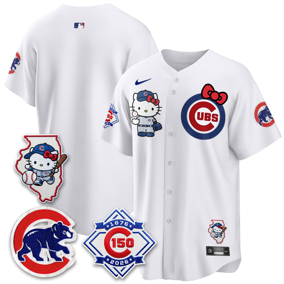 Chicago Cubs x Meow KT Vapor Premier Limited Jersey - All Stitched V2