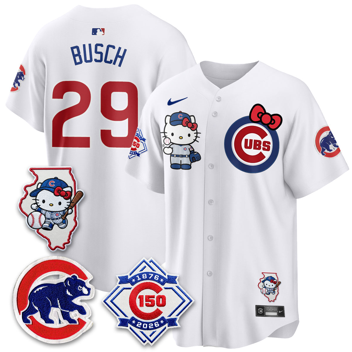 Chicago Cubs x Meow KT Vapor Premier Limited Jersey - All Stitched V2